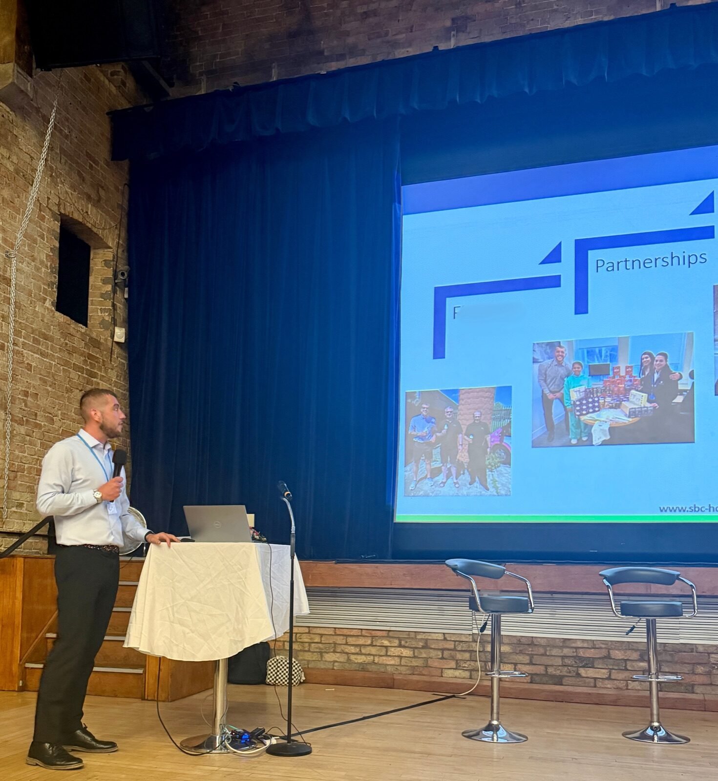 Ollie presenting at the SBCH Leaders Forum