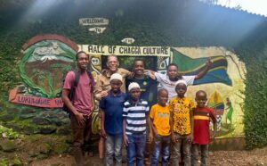 Kijana Kwanza team and children in Moshi, Tanzania